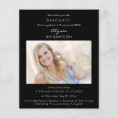 Begroting 2 Graduate aankondiging van fotofun type Flyer (Achterkant)