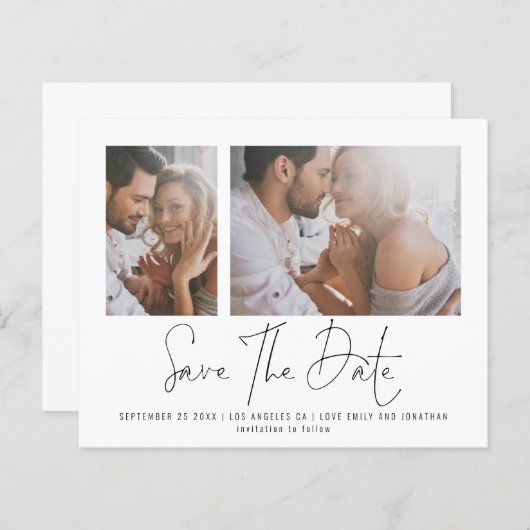 Begroting 2 Het Band van de Foto sparen de Datum (Voorkant / Achterkant)