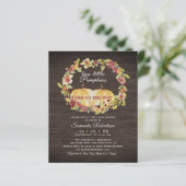 Begroting 2 Little Pumpkin Wood Floral Baby shower (Staand voorkant)