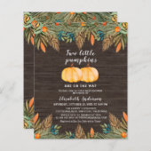 Begroting 2 Little Pumpkins Rustic Baby shower (Voorkant / Achterkant)