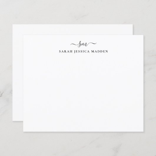 BEGROTING 2 Monogram Meisjeshandschoenkaart (Voorkant / Achterkant)