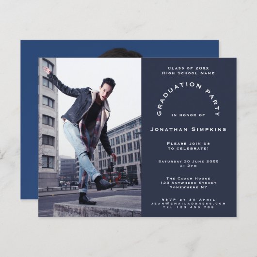 Begroting 2 Uitnodiging van de GraduPartij van de (Voorkant / Achterkant)