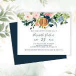 Begroting 30e plenaire vergadering<br><div class="desc">Peach crème, blush roze, ivoor en navy blue bohemian pastelbloemen bouquets with sage green greenery foliage and a round faux metallic gold koper glitter cirkels makend tot een moderne glam horizontale feminine milestone 30eth happy dertigous / any age verjaardagsfeestparty call with a trendy chic full editable typography script. Geschikt voor...</div>