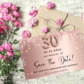Begroting 30e verjaardag roos glitter sparen de da