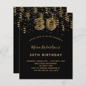 Begroting 30e verjaardag zwarte goudpartij (Voorkant / Achterkant)