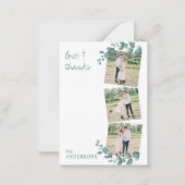 Begroting 3 Foto's Eucalyptus Weddenschap Dank u Notitiekaartje (Voorkant)