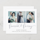 BEGROTING 3 Foto's met vrolijke kerstKaart (Voorkant / Achterkant)