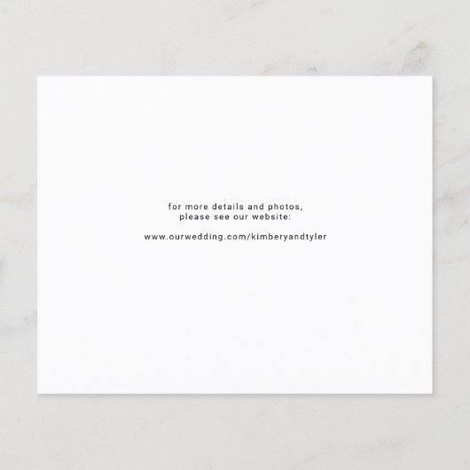 Begroting 3 foto's moderne bruiloft met datum flyer (Achterkant)