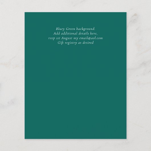 Begroting 40th Birthday Glitter Agate Girly Design (Achterkant)