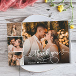 Begroting 4 Bigverband foto's collage Dank u scrip Flyer<br><div class="desc">Budget Modern, Elegant Hand Lettered Wedding (4) Foto Collage Dank u gepersonaliseerd lage budget betaalbare THIN (!) kaart. ***GELIEVE OPMERKING TE MAKEN! SCROLL DOWN!*** Stijlvolle bruiloft bedankt je sjabloon met vier (4) foto op de voorkant en één (1) foto op de achterkant. Met de tekst "Dank u"in een zwiepige handgeschreven...</div>