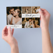 Begroting 4 Bindwedstrijd voor foto's Dank u scrip Flyer (Hand)