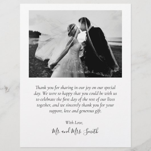 Begroting 4 Bindwedstrijd voor foto's Dank u scrip Flyer (Achterkant)