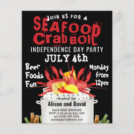 BEGROTING 4 JULI Seafood Boil Party Uitnodiging