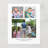 Begroting 4 kerstbegroeten familie met fotocollage (Achterkant)