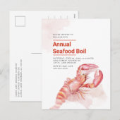 Begroting 4e juli jaarlijkse zitting zeebrasem feestdagenkaart (Voorkant / Achterkant)