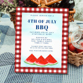 Begroting 4e juli - uitnodiging van de BBQ Flyer