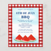 Begroting 4e juli - uitnodiging van de BBQ Flyer (Voorkant)