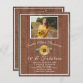 Begroting 50 en Fabulous | Zonnebloem (Voorkant / Achterkant)