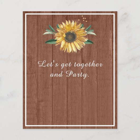 Begroting 50 en Fabulous | Zonnebloem (Achterkant)