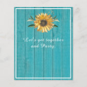 Begroting 50 en Fabulous | Zonnebloem Blauwgroen g (Achterkant)