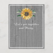 Begroting 50 en Fabulous | Zonnebloemgrijze verjaa (Achterkant)