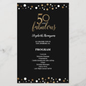 Begroting 50 en geweldig vijftigjarig programma (Achterkant)