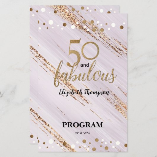 Begroting 50 en geweldig vijftigjarig programma (Voorkant / Achterkant)