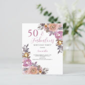 Begroting 50 en uitnodiging van de partij van Fabu (Staand voorkant)