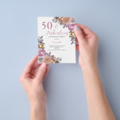 Begroting 50 en uitnodiging van Fabulous Floral Bi Flyer (Hand)
