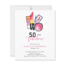 Begroting 50 & Fabulous 50th Birthday Cosmetics Pi