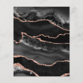 Begroting 50 Fabulous Roos Glitter Birthday Invite (Achterkant)