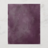 Begroting 50e Jubileum nodigt Paarse roze Floral u (Achterkant)