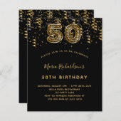 Begroting 50e verjaardag zwarte goudpartij (Voorkant / Achterkant)