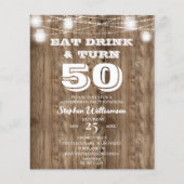 Begroting 50th Birthday Barn Wood Eat Drink & Draa (Voorkant)