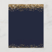 Begroting 50th Birthday Glitter Invitation Flyer (Achterkant)
