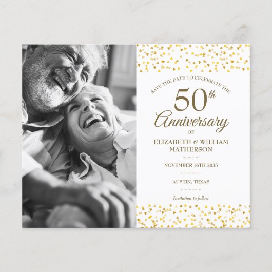 Begroting 50th Jubileum sparen de Datum Foto (Voorkant)