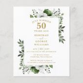 Begroting 50th Wedding Jubileum Floral (Voorkant)