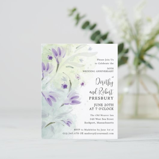 Begroting 50th Wedding Jubileum Floral (Staand voorkant)