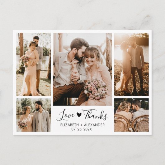 Begroting 5 Bigverband foto's Briefkaart bedankt (Voorkant)