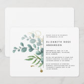 BEGROTING 5x7 Uitnodiging tot leven (Voorkant / Achterkant)