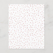 Begroting: 60e verjaardag - Roos Gold Invite Flyer (Achterkant)