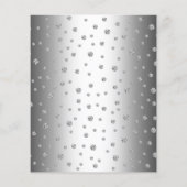 Begroting 60th Jubileum - Silver White Invite Flyer (Achterkant)