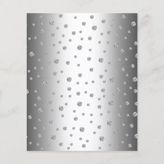 Begroting 60th Jubileum - Silver White Invite Flyer (Achterkant)