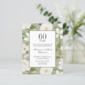 Begroting 60th Jubileum White Flowers green (Staand voorkant)