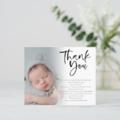 Begroting 6 Foto Baby Dank u aanmaning (Staand voorkant)