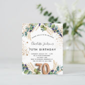 Begroting 70e verjaardag eucalyptus greenery glitt (Staand voorkant)