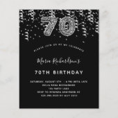 Begroting 70e verjaardag zwarte schierluipaard (Voorkant)