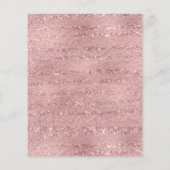 Begroting 70th Birthday Party Elegant Roos Gold Flyer (Achterkant)