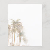 Begroting 70th Birthday Party Palm Tree Invitation (Achterkant)