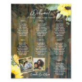 BEGROTING 7Tafel Rustisch hout - ZONNEN FOTOZITTIN Foto Afdruk (Voorkant)